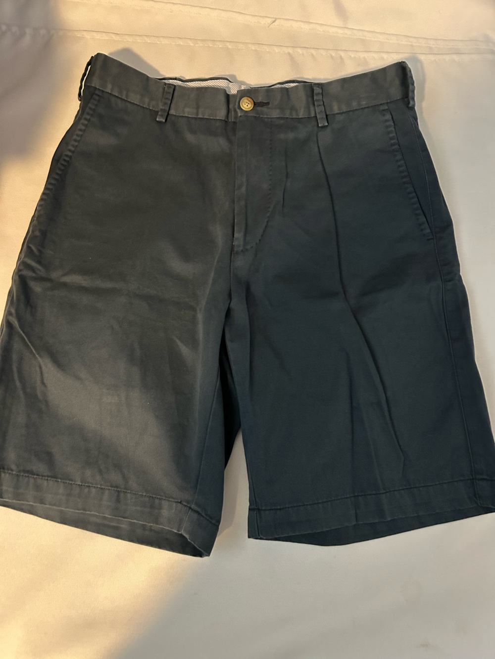 Peter Millar Men's Classic Cotton Pleated Shorts - Navy